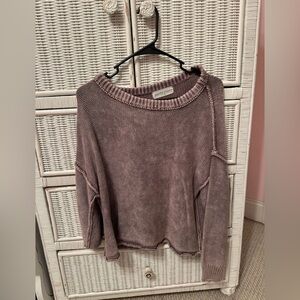 The Pants Store lavender/gray sweater size small